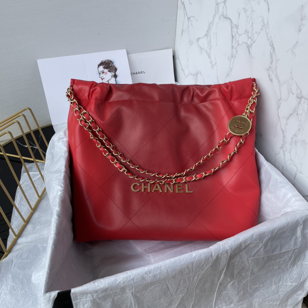 經驗紅色CHANEL香奈兒頂級原單包包騷氣紅 愛了愛了