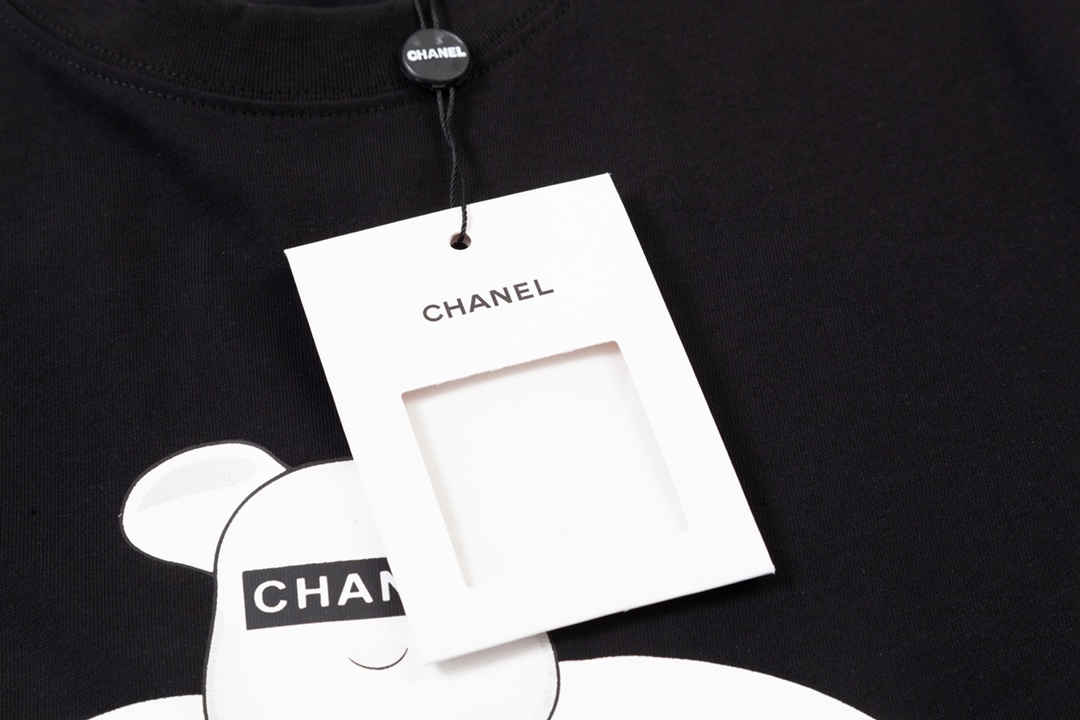 香奈兒CHANEL高仿精品衣服暴力熊純棉圓領短袖T恤 真品質感 值得擁有