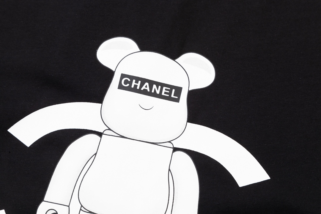 香奈兒CHANEL高仿精品衣服暴力熊純棉圓領短袖T恤 真品質感 值得擁有