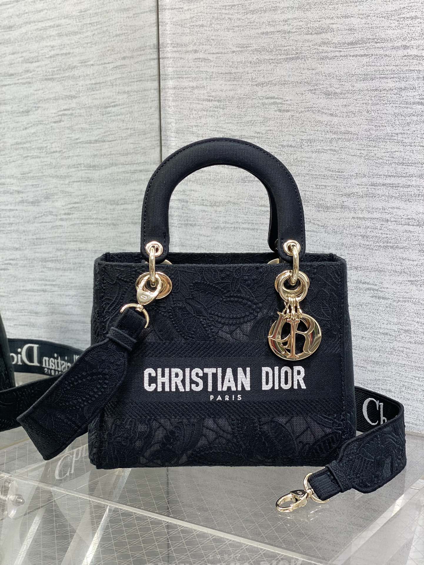 Lady系列DIOR頂級原單復刻女士手提包 黑色