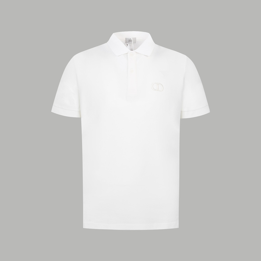 DIOR經典純棉高仿原單衣服 Polo衫短袖