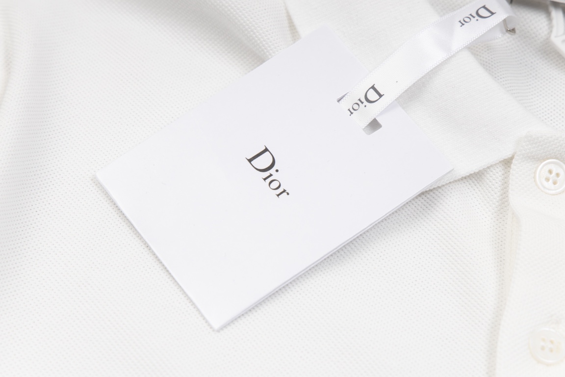 DIOR經典純棉高仿原單衣服 Polo衫短袖