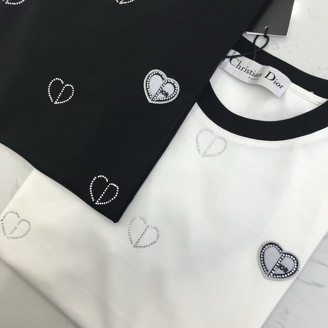 頂級高仿DIOR迪奧衣服圓領無袖北秀 黑色白色