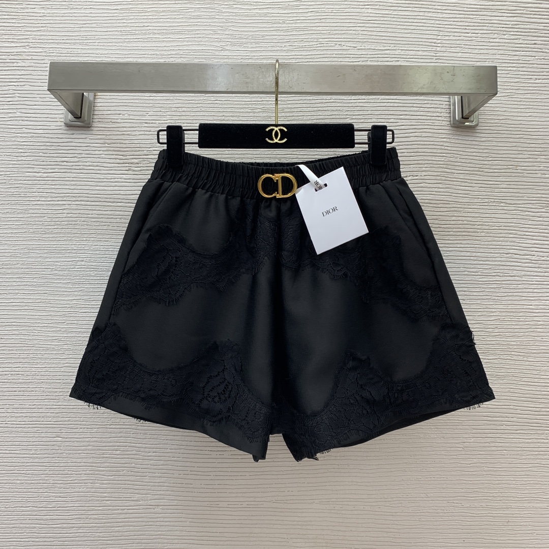 DIOR超級舒適的面料夏季短褲高仿褲子女款