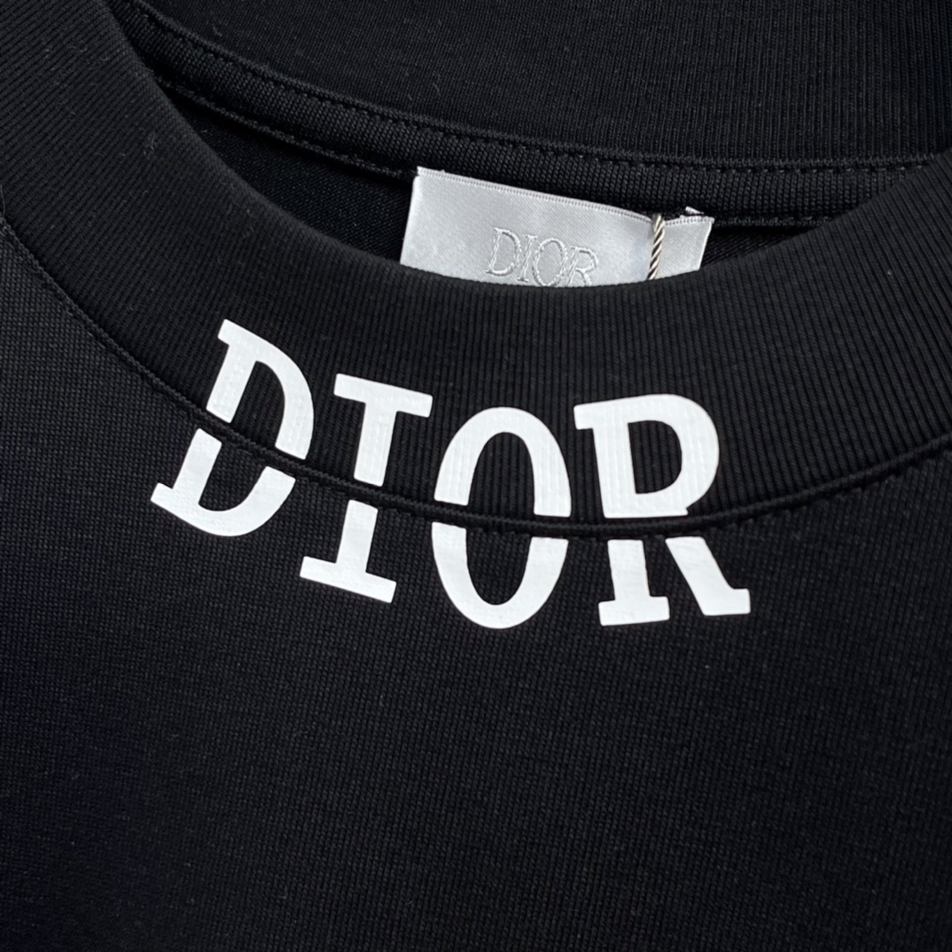 DIOR高仿圓領短袖T恤 印花字母 logo 奢侈品T恤