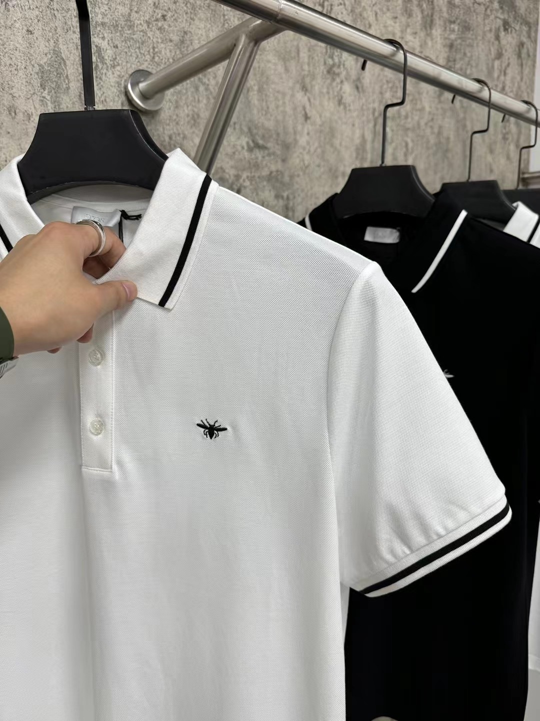 DIOR頂級原單絲光棉Polo衫頂級刺繡logo