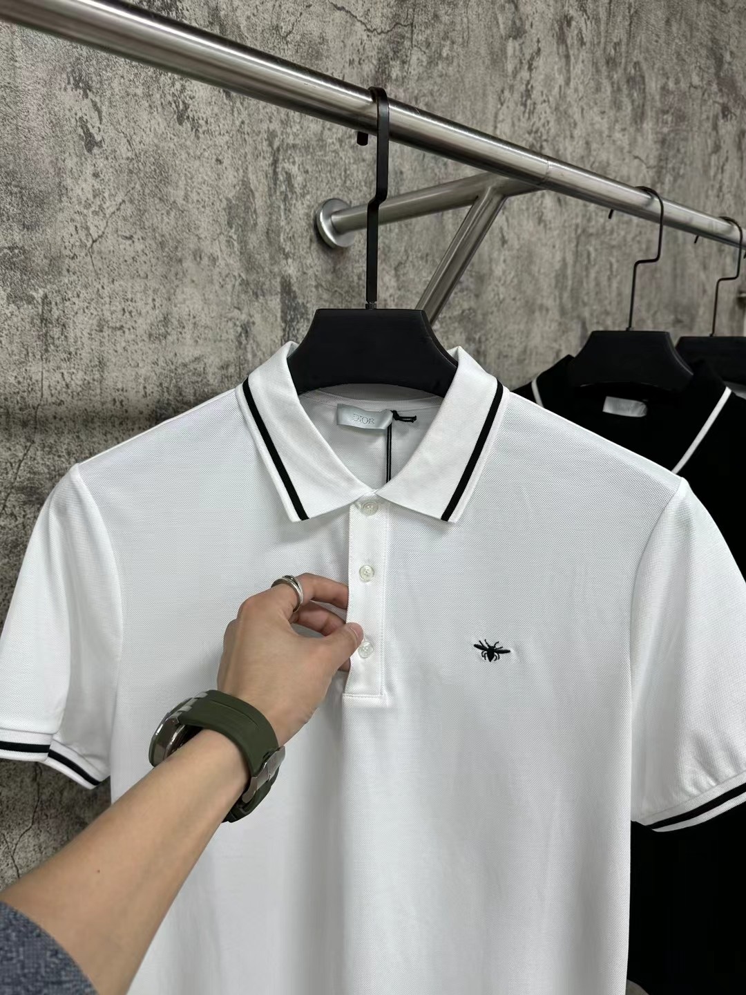 DIOR頂級原單絲光棉Polo衫頂級刺繡logo
