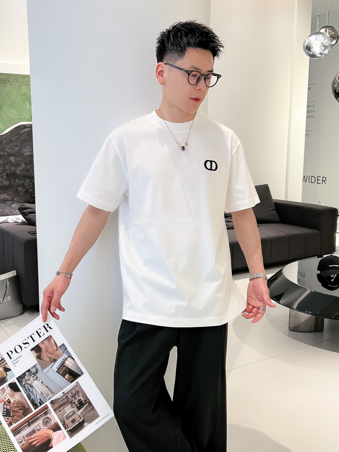 高仿男裝DIOR圓領短袖T恤專櫃同步