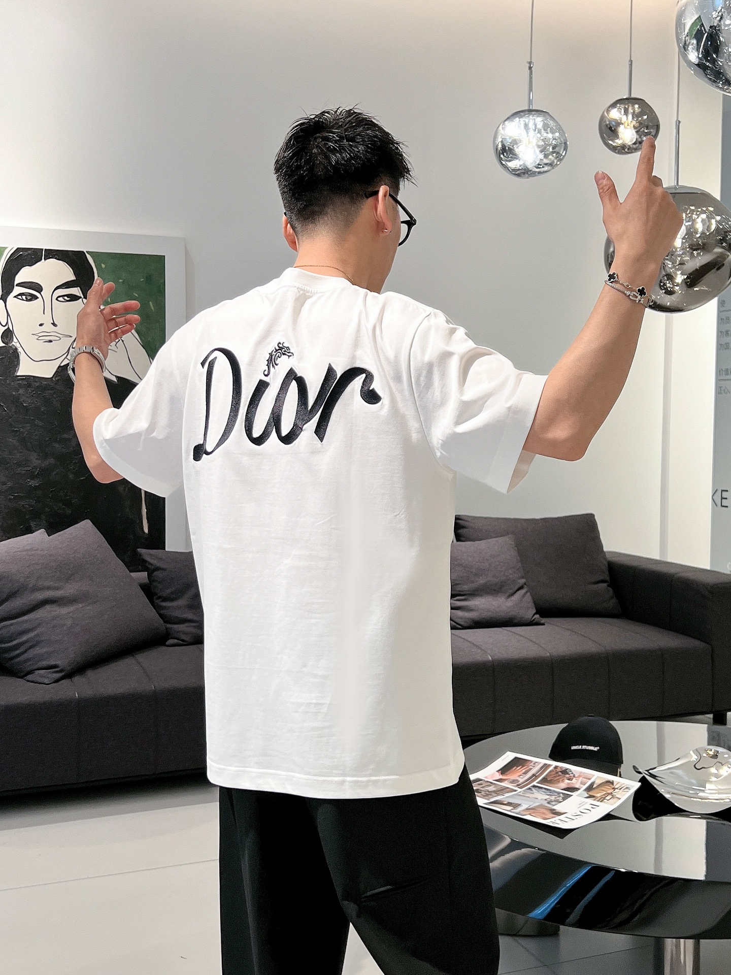 高仿男裝DIOR圓領短袖T恤專櫃同步