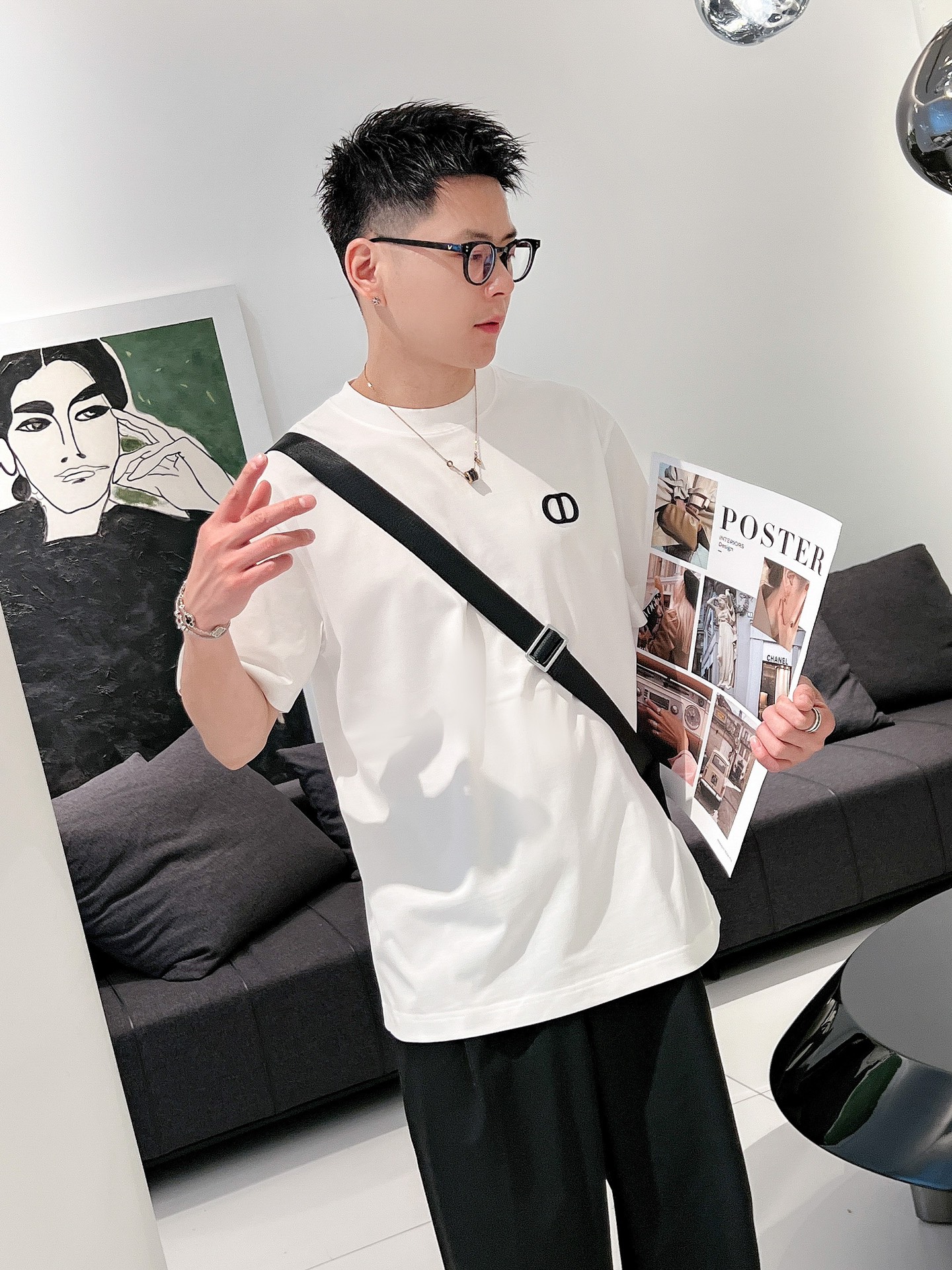高仿男裝DIOR圓領短袖T恤專櫃同步