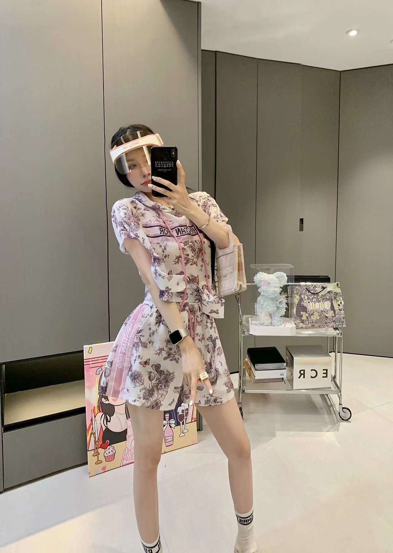 獨家爆款DIOR高仿女裝精品 超薄材質 女士休閒套裝