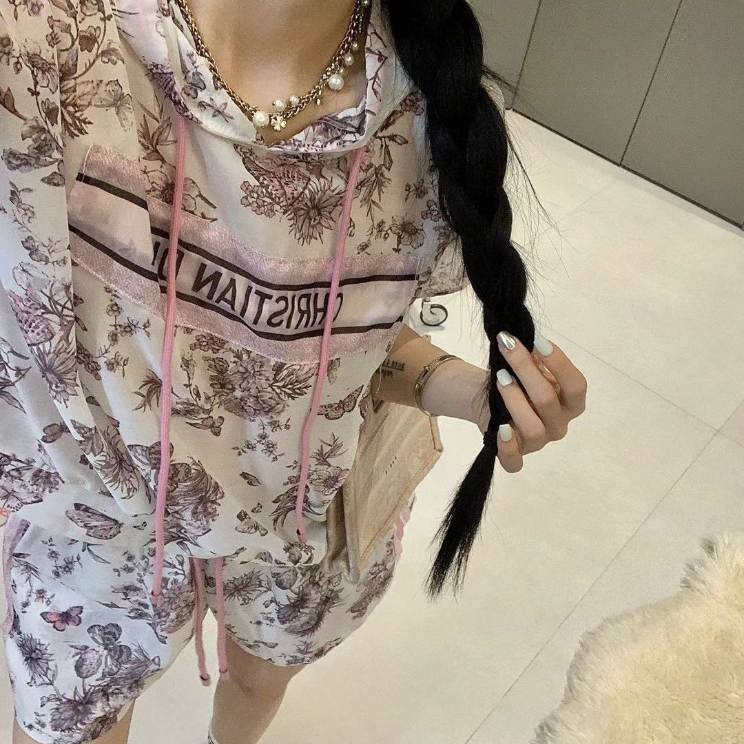 獨家爆款DIOR高仿女裝精品 超薄材質 女士休閒套裝