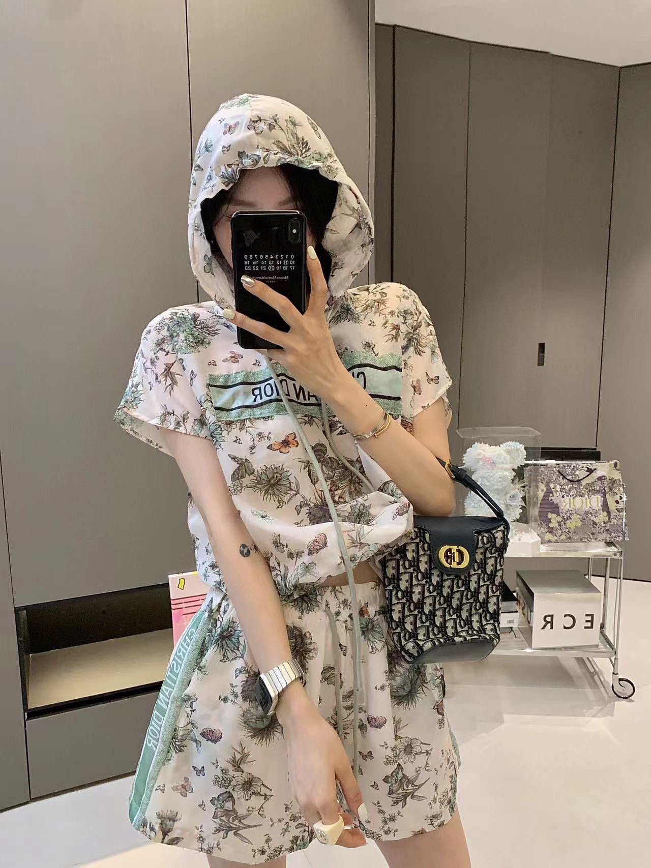 DIOR高仿女裝精品 獨家爆款 定制薄啥女休閒套裝