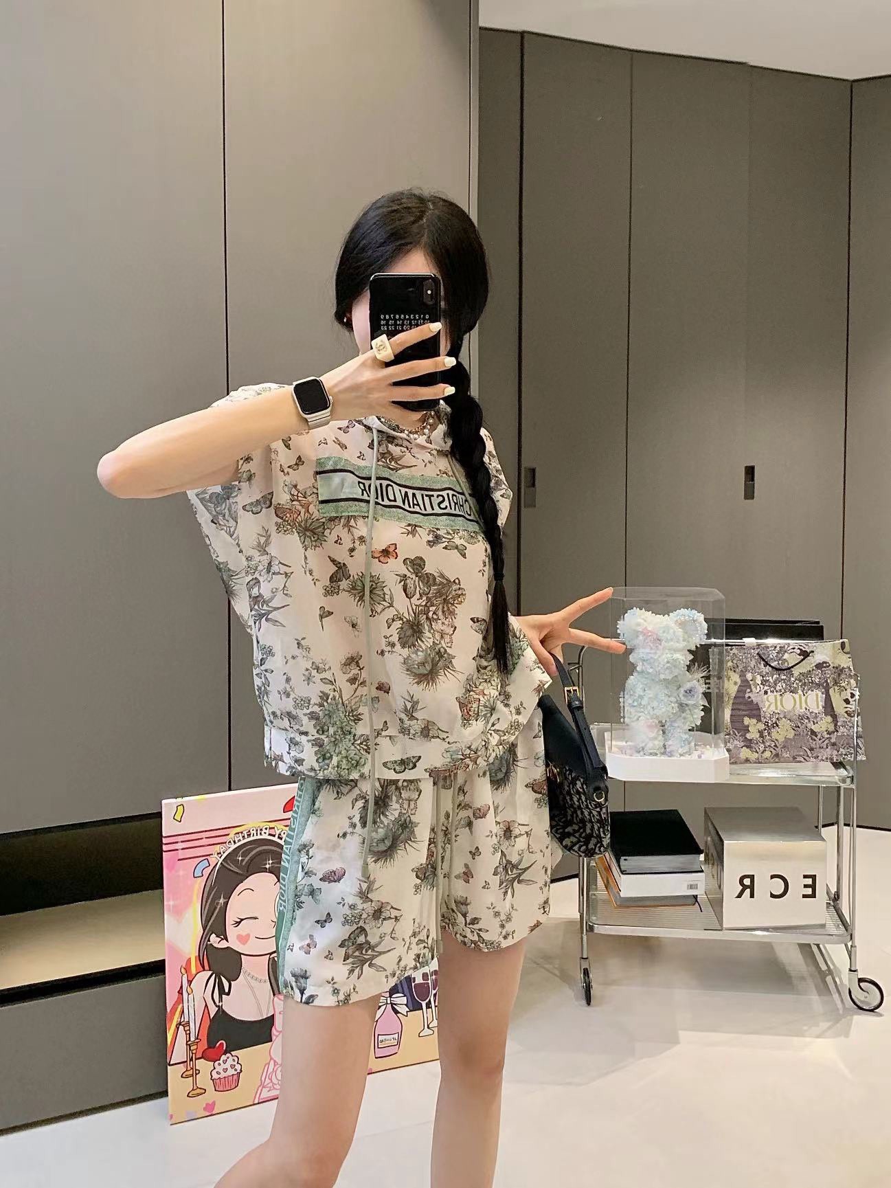 DIOR高仿女裝精品 獨家爆款 定制薄啥女休閒套裝