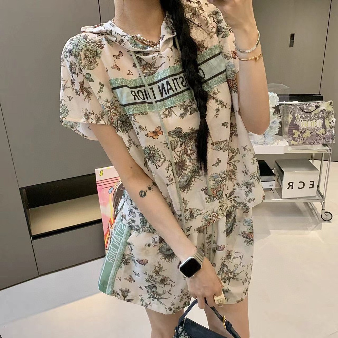 DIOR高仿女裝精品 獨家爆款 定制薄啥女休閒套裝
