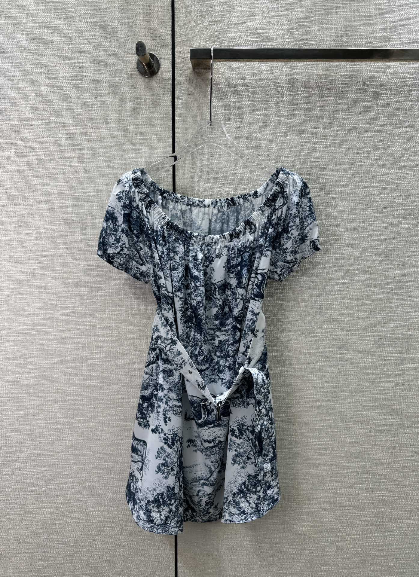 DIOR頂級高仿原單精品一字肩連衣裙