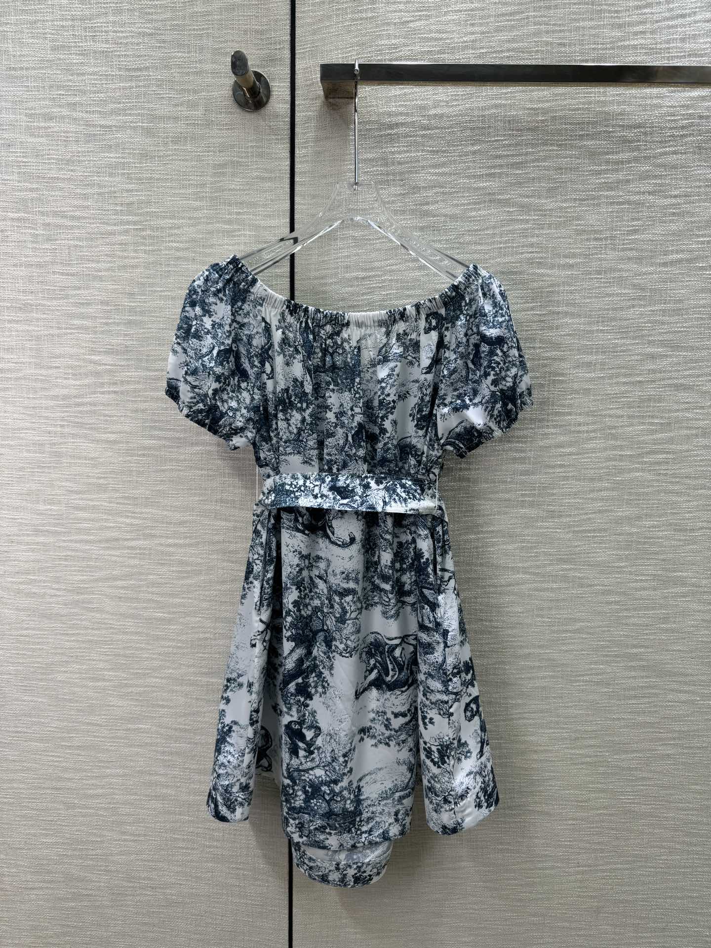 DIOR頂級高仿原單精品一字肩連衣裙
