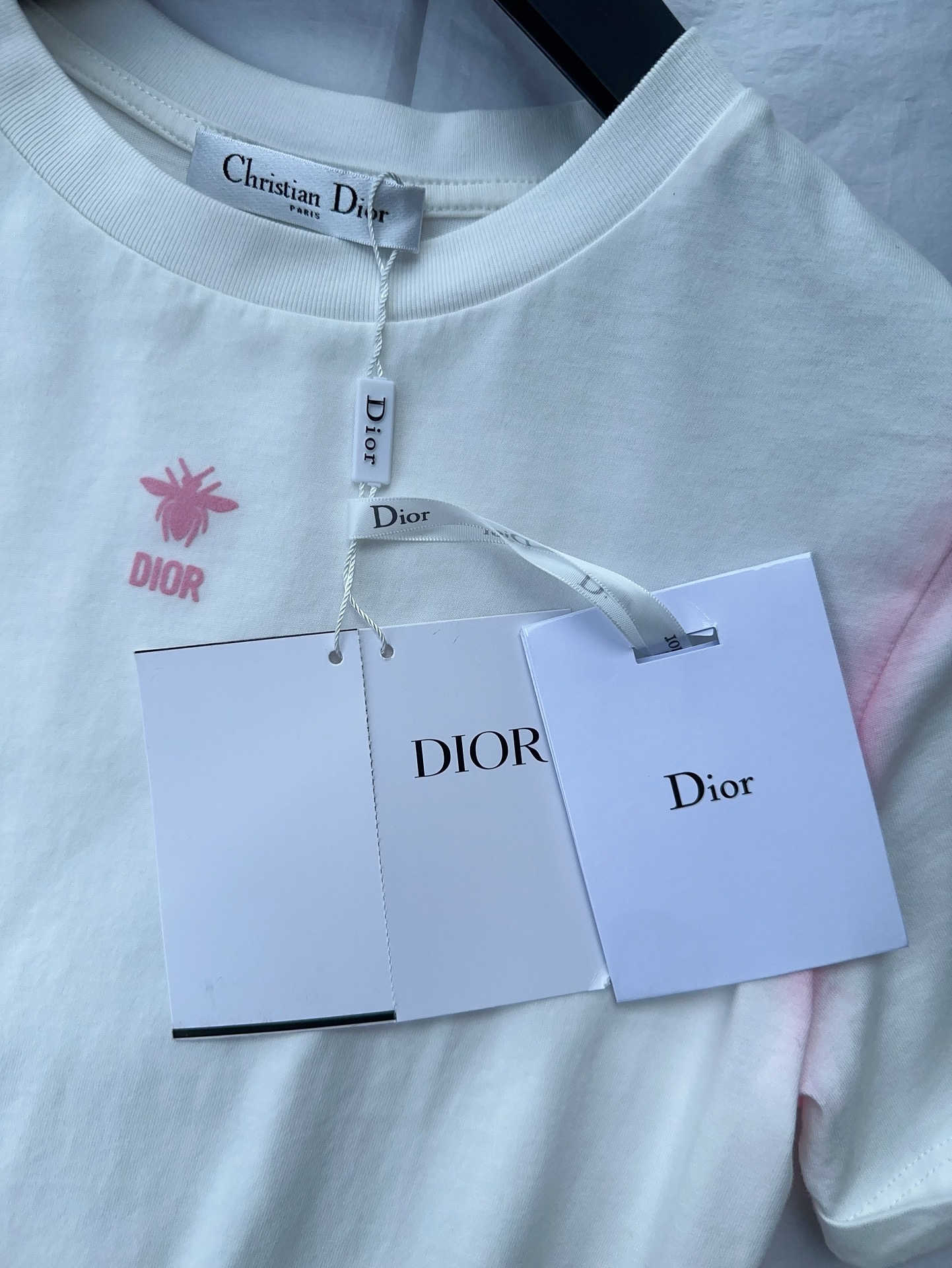 DIOR春夏新款 圓領短袖純色T恤 純棉 高仿女裝精品