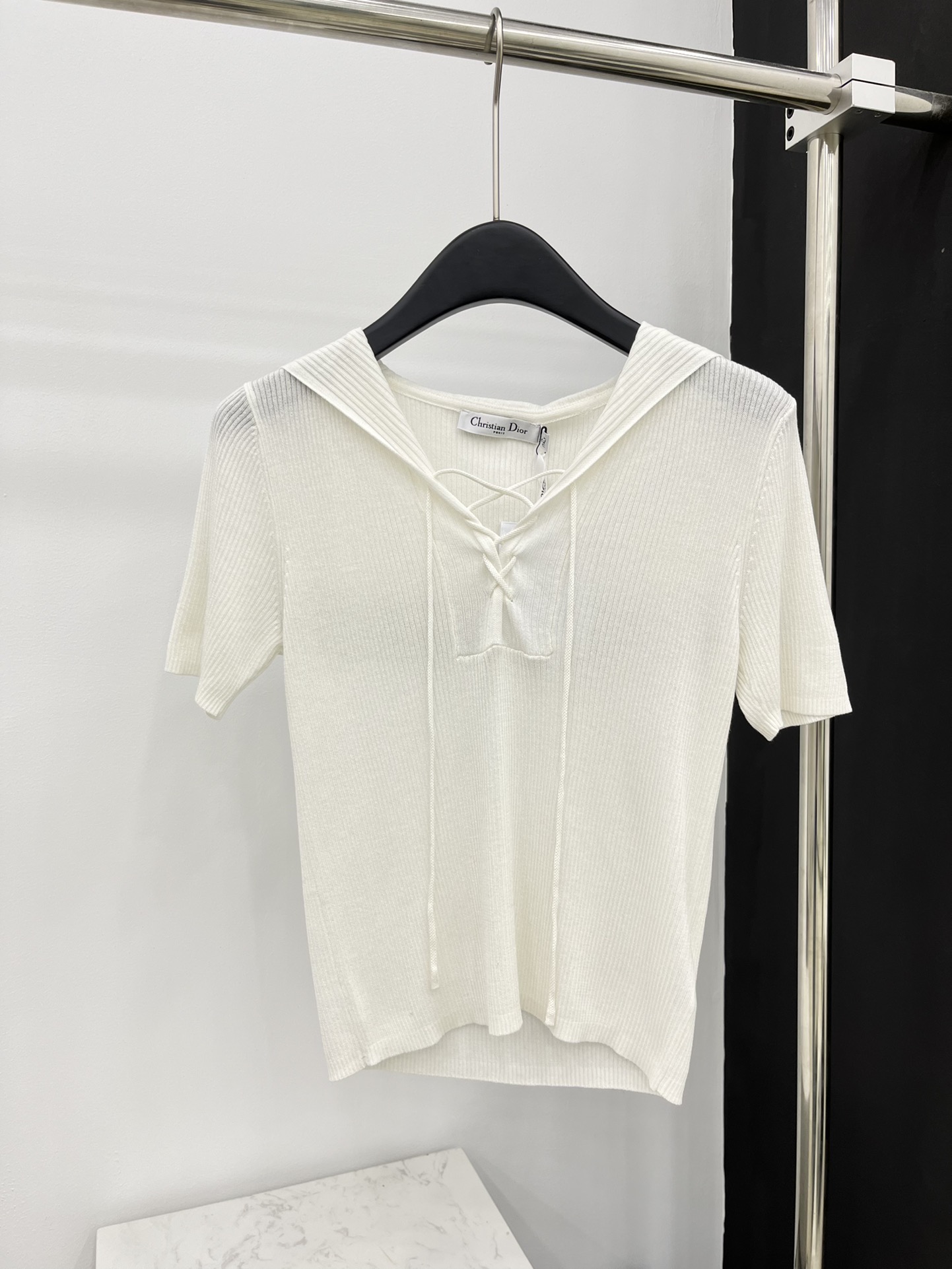 DIOR一比一高仿精品衣服 純棉針織上衣開衫短袖