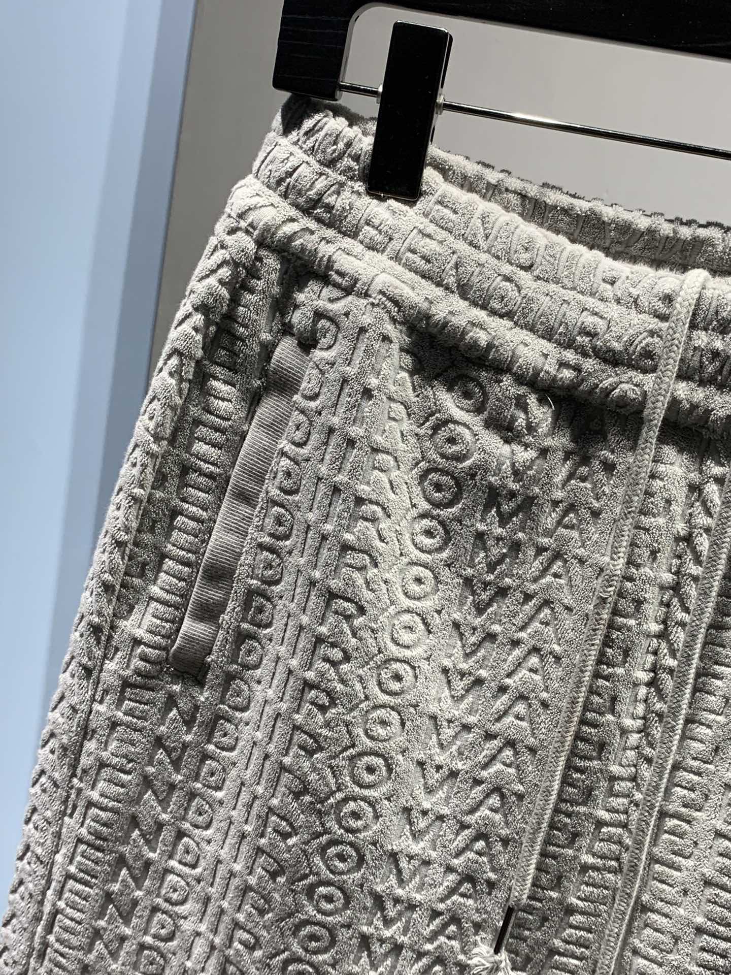 原單A貨芬迪Fendi by Marc Jacobs毛巾提花短褲五分褲 男女同款