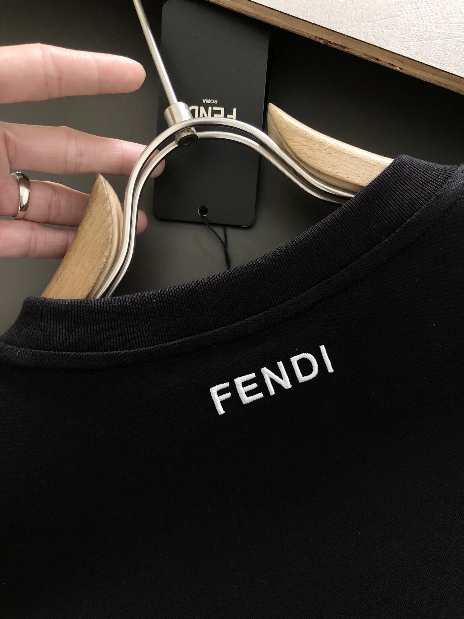 專櫃同步Fendi高仿圓領短袖T恤純棉印花小怪獸