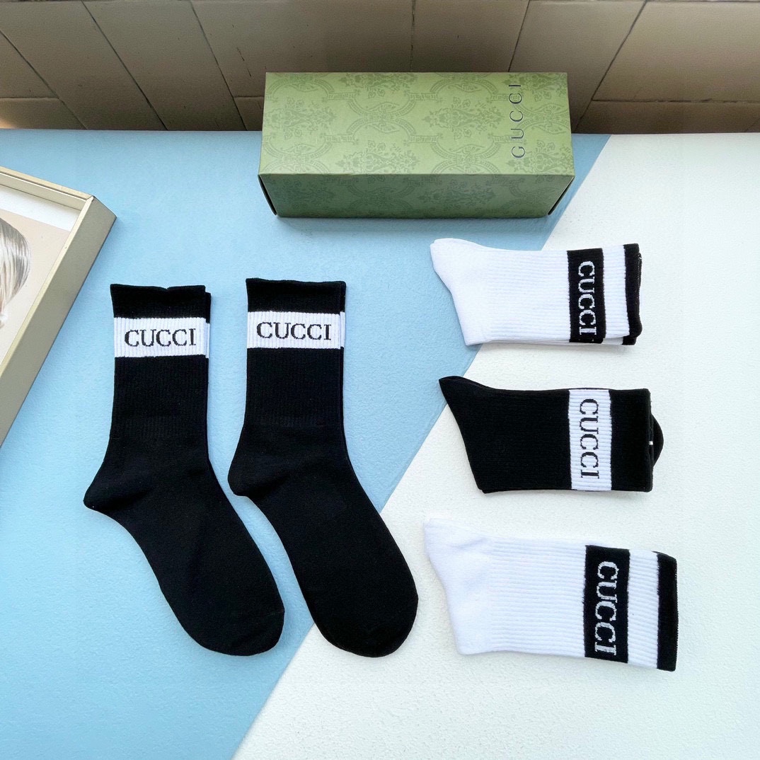 頂級原單Gucci純棉防臭襪子 男女同款 G家新品