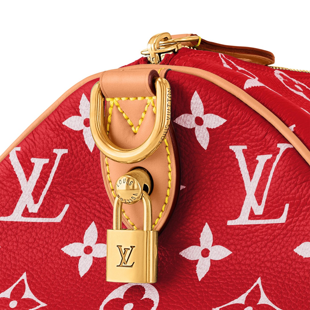 Louis Vuitton高仿精品包包SPEEDY P9 BANDOULIÈRE40手袋 紅色
