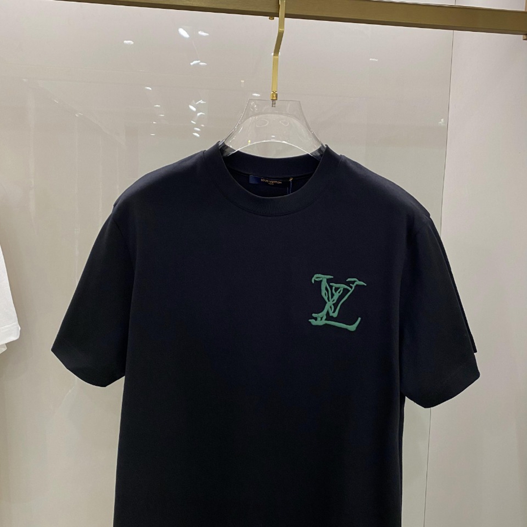 頂級原單高仿 Louis Vuitton圓領短袖T恤 定制版