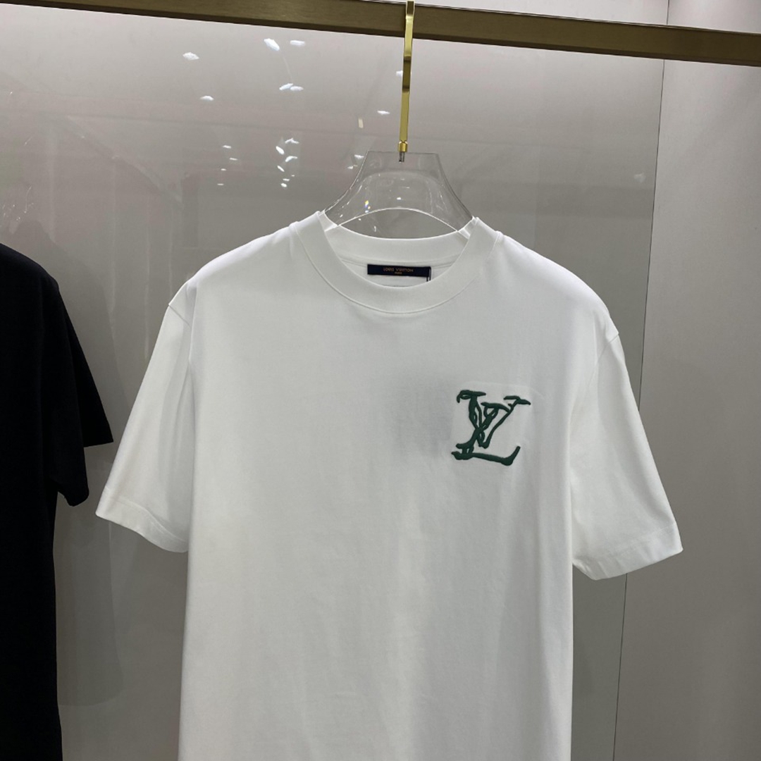 頂級高仿2024Louis Vuitton圓領短袖T恤