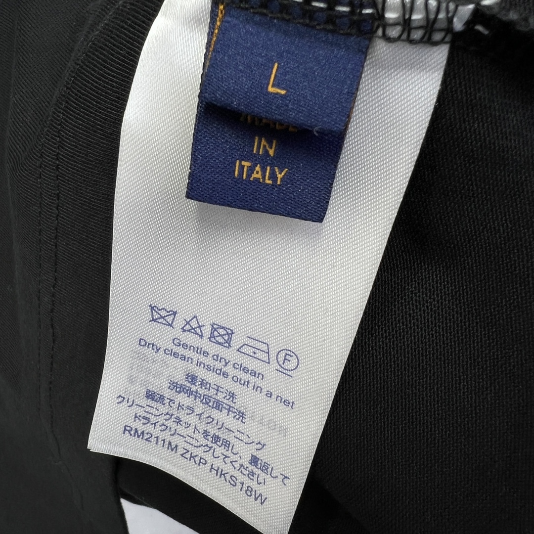 藍色雲朵頂級高仿LV精品衣服 官網同步短袖純棉T恤