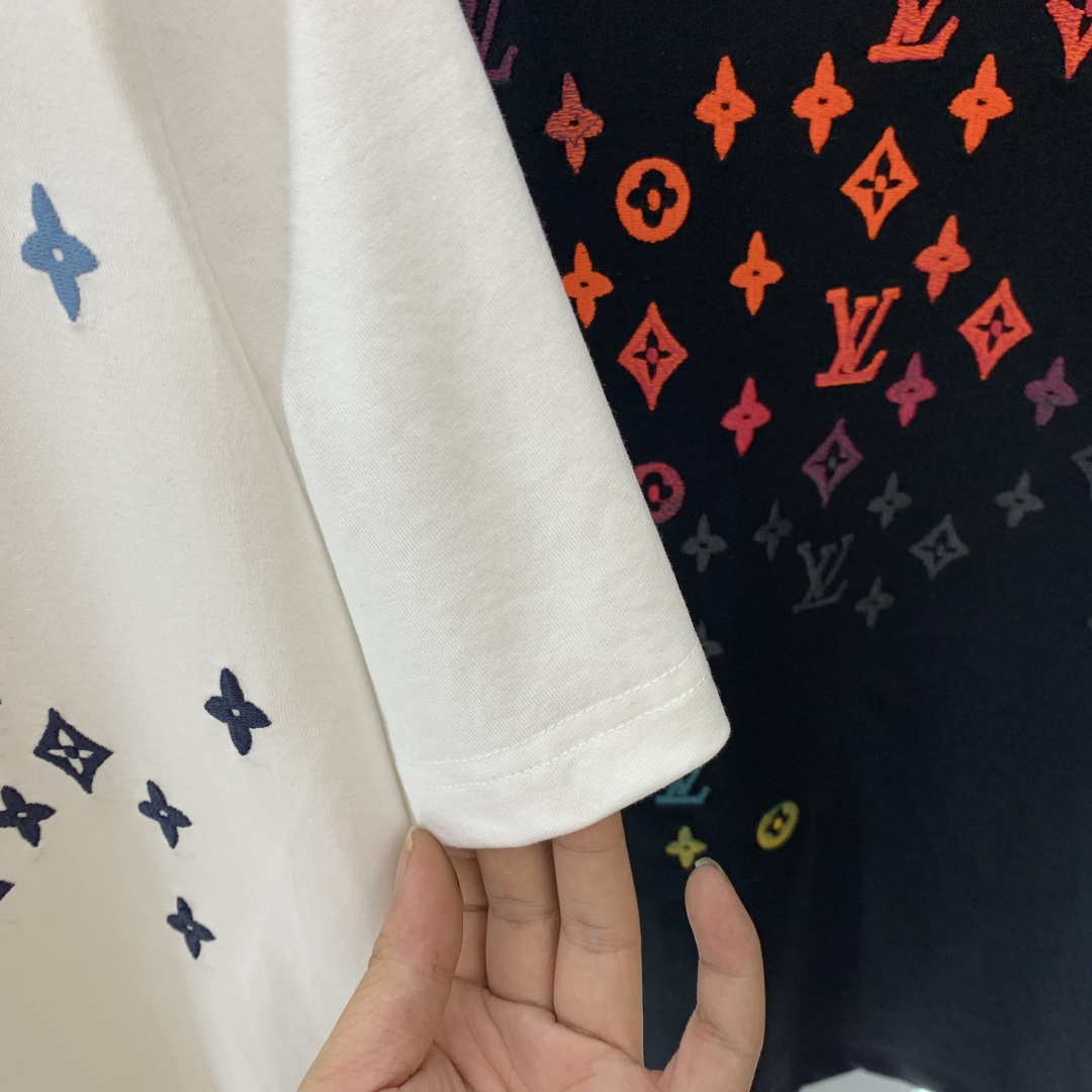 2024新品頂級原單路易威登高仿純棉短袖T恤 白色