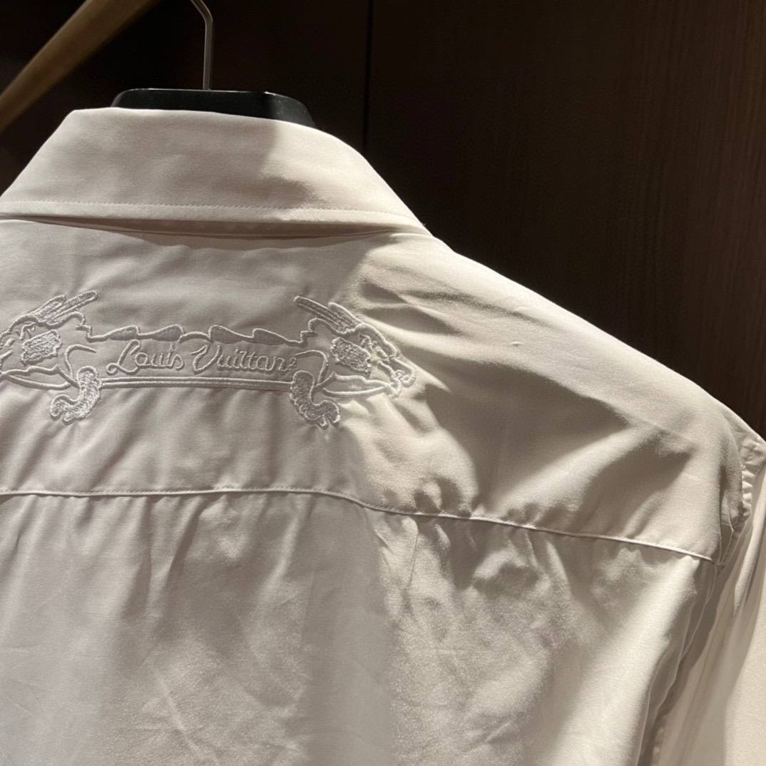 頂級男裝衣服路易威登原單精品襯衣襯衫