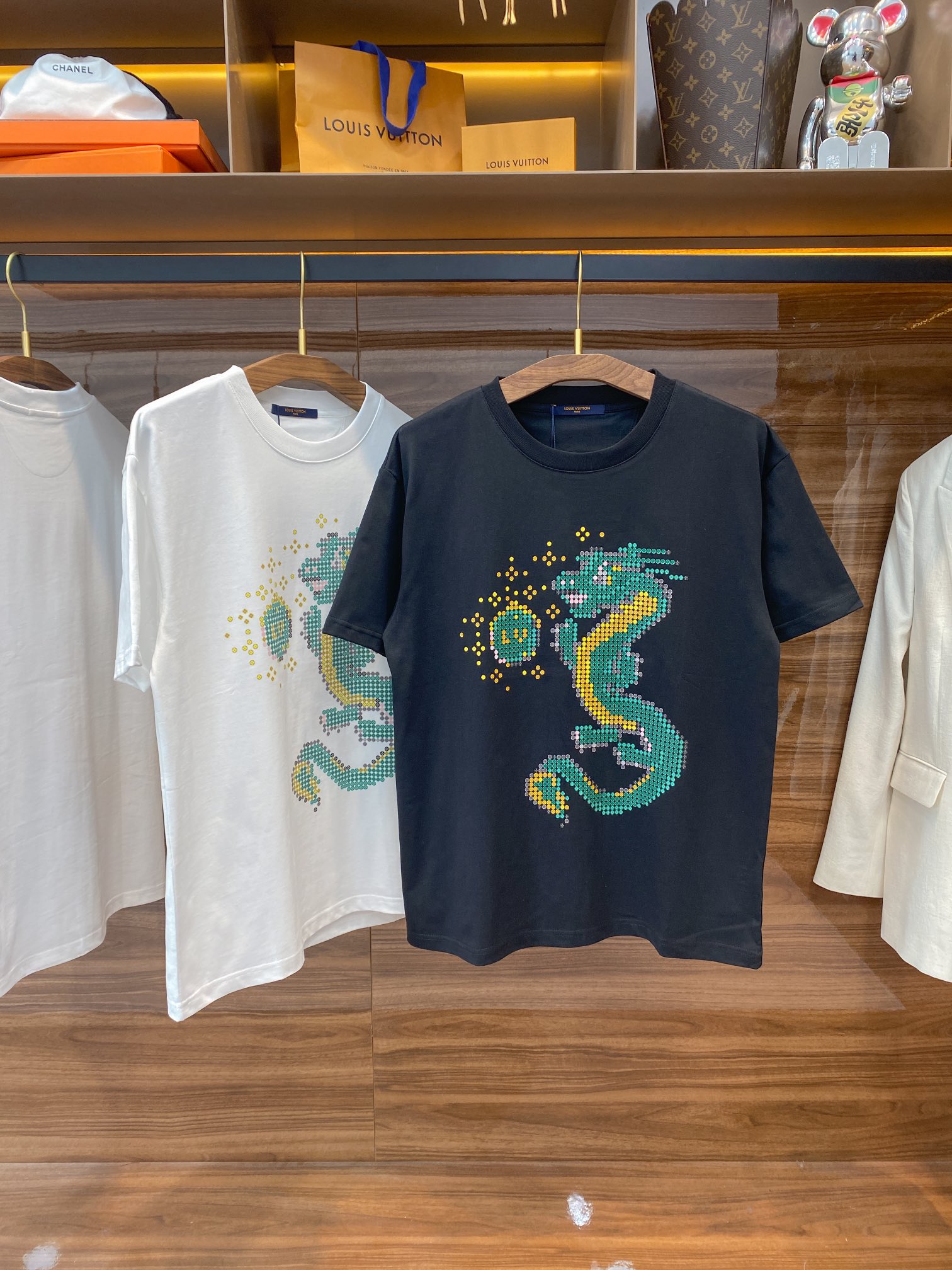 頂級奢侈品服裝歐美大牌高仿LV春夏新品純棉圓領短袖T恤