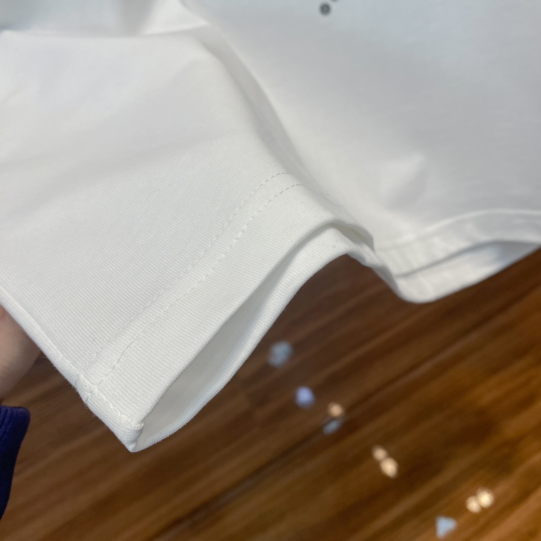 頂級奢侈品服裝歐美大牌高仿LV春夏新品純棉圓領短袖T恤