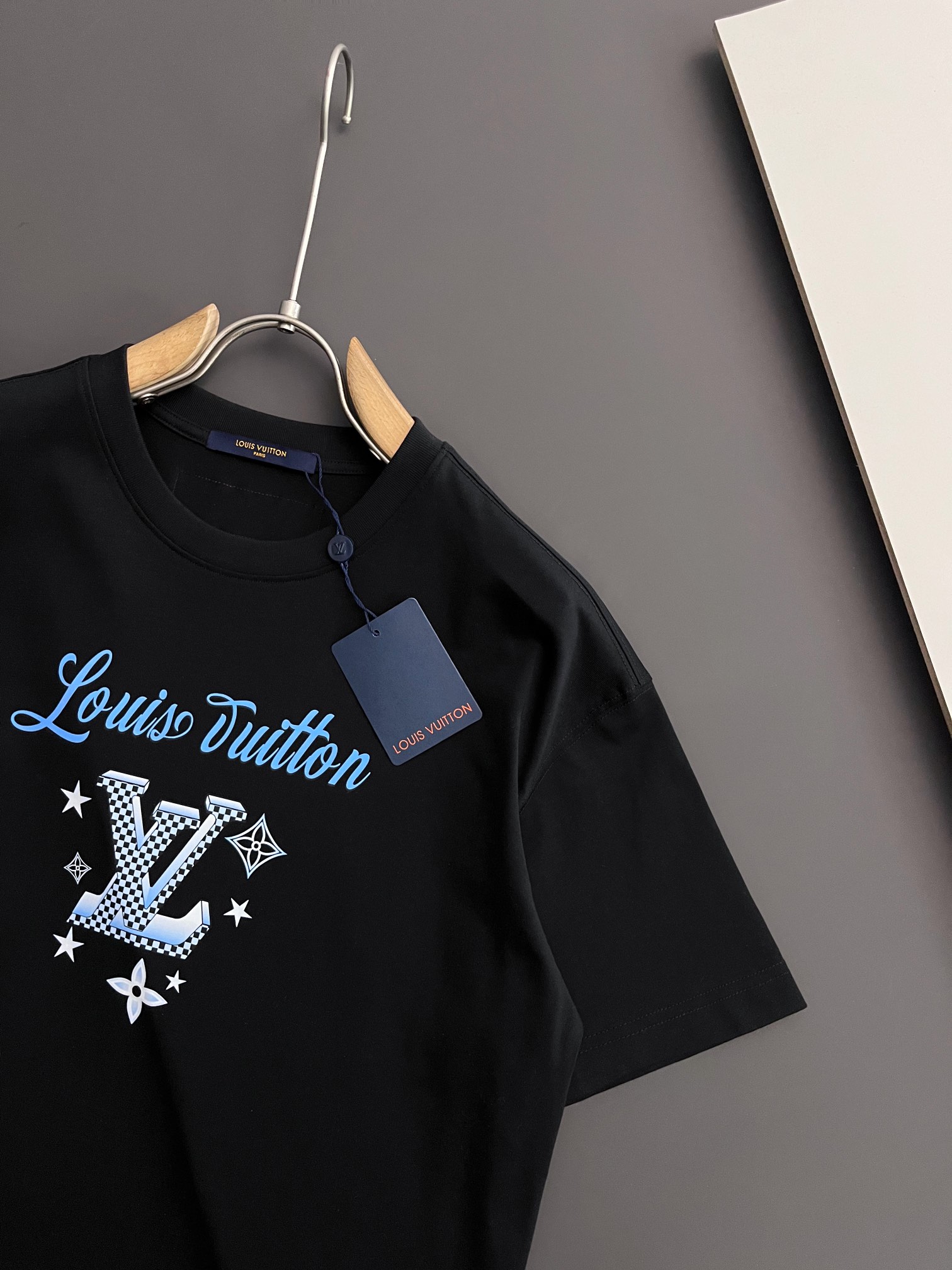 非常好看的LVlogo 頂級原單高仿印花純棉短袖T恤