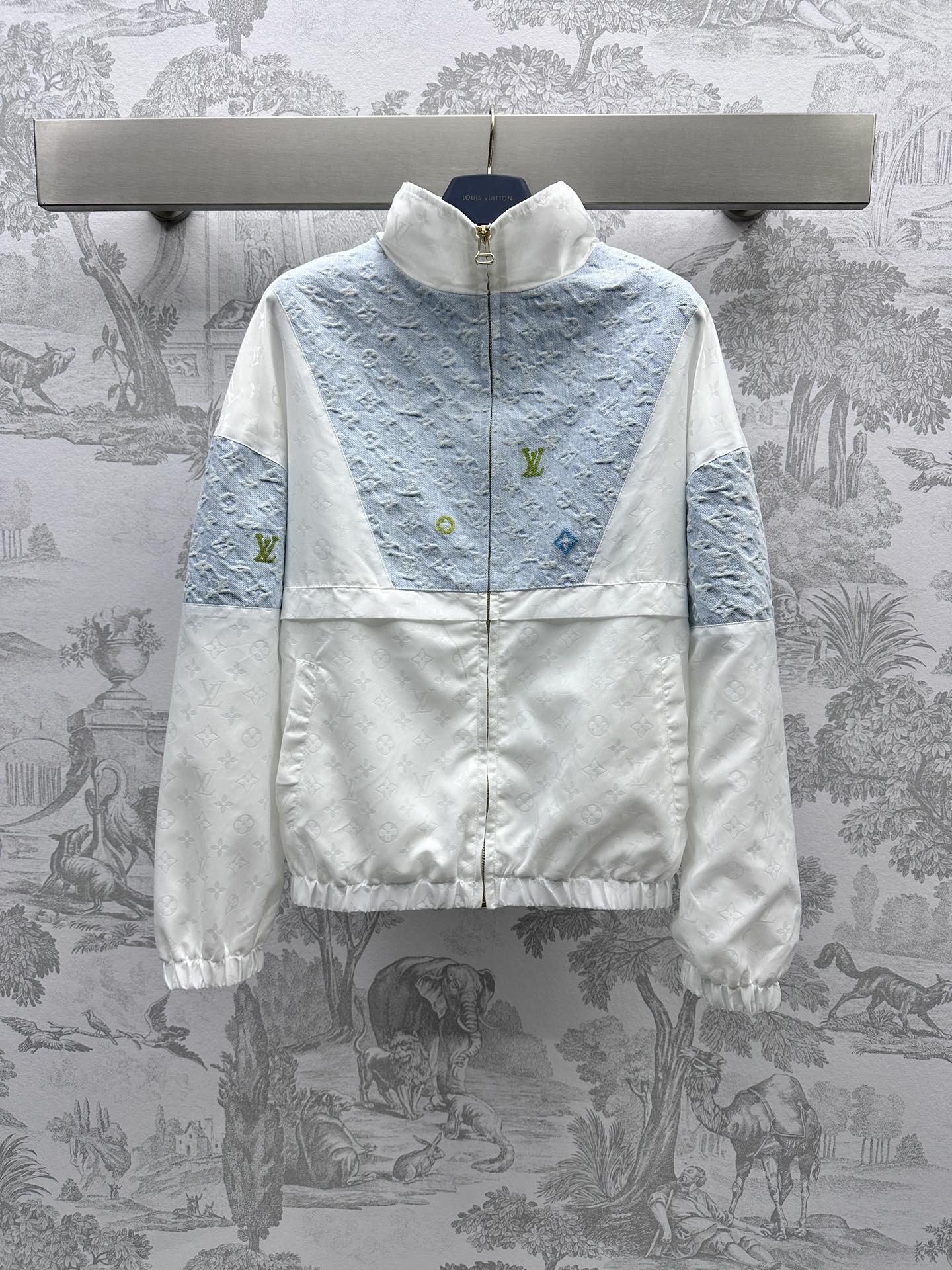 高仿LV路易威登新品拼接牛仔防曬服套裝女裝經典品