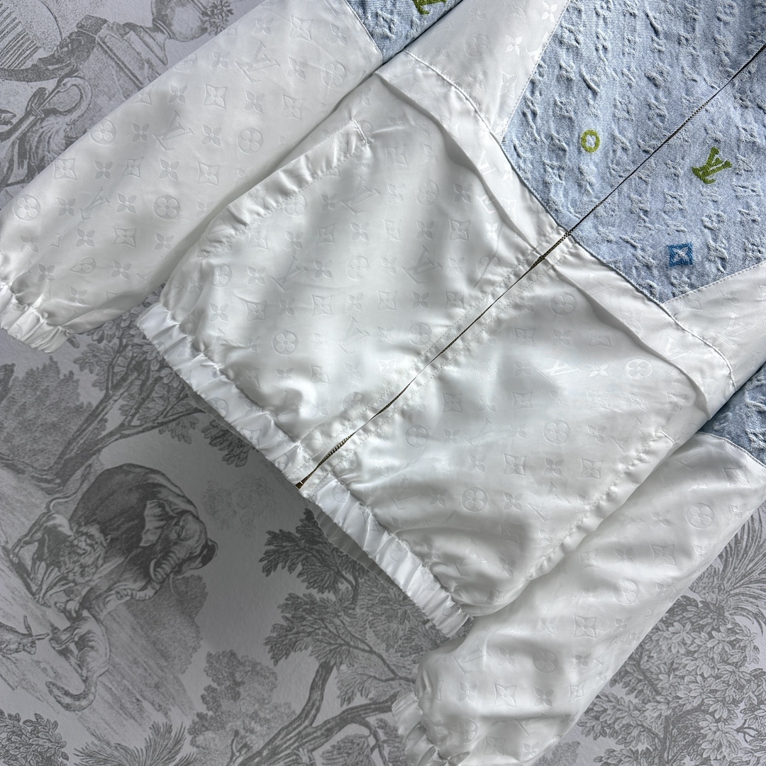 高仿LV路易威登新品拼接牛仔防曬服套裝女裝經典品