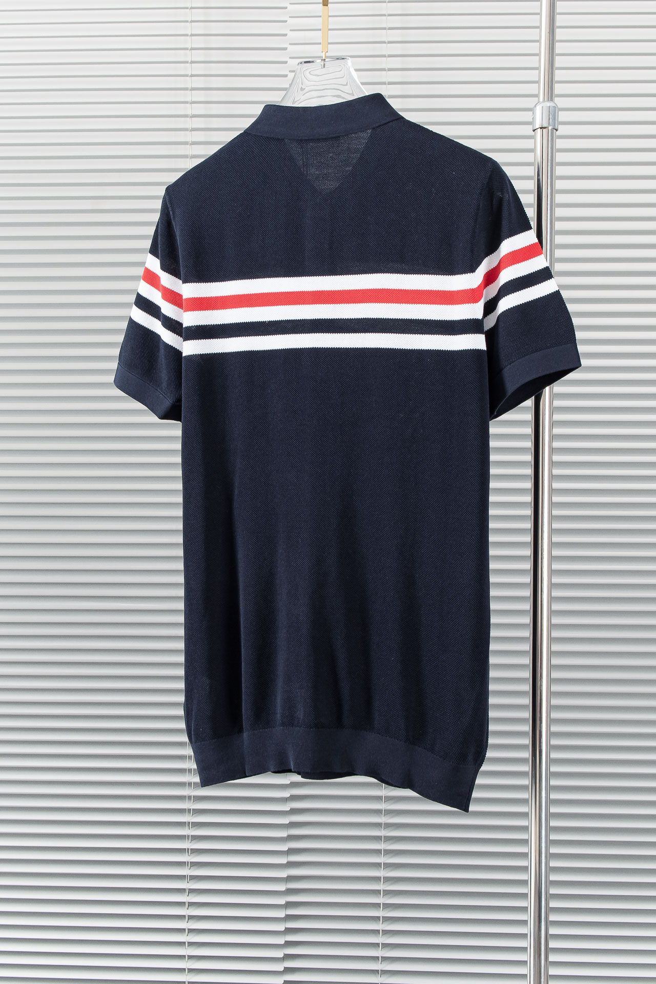 高仿服裝Thom Browne2024針織翻領短袖Polo衫