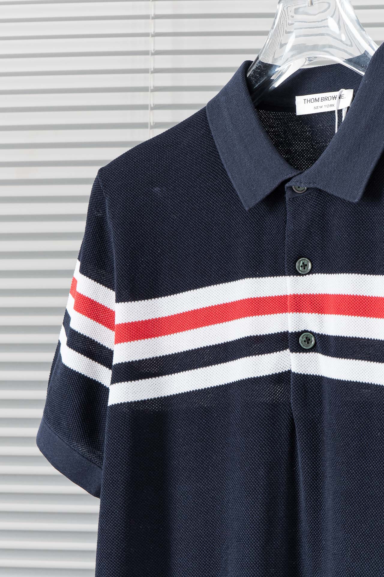 高仿服裝Thom Browne2024針織翻領短袖Polo衫