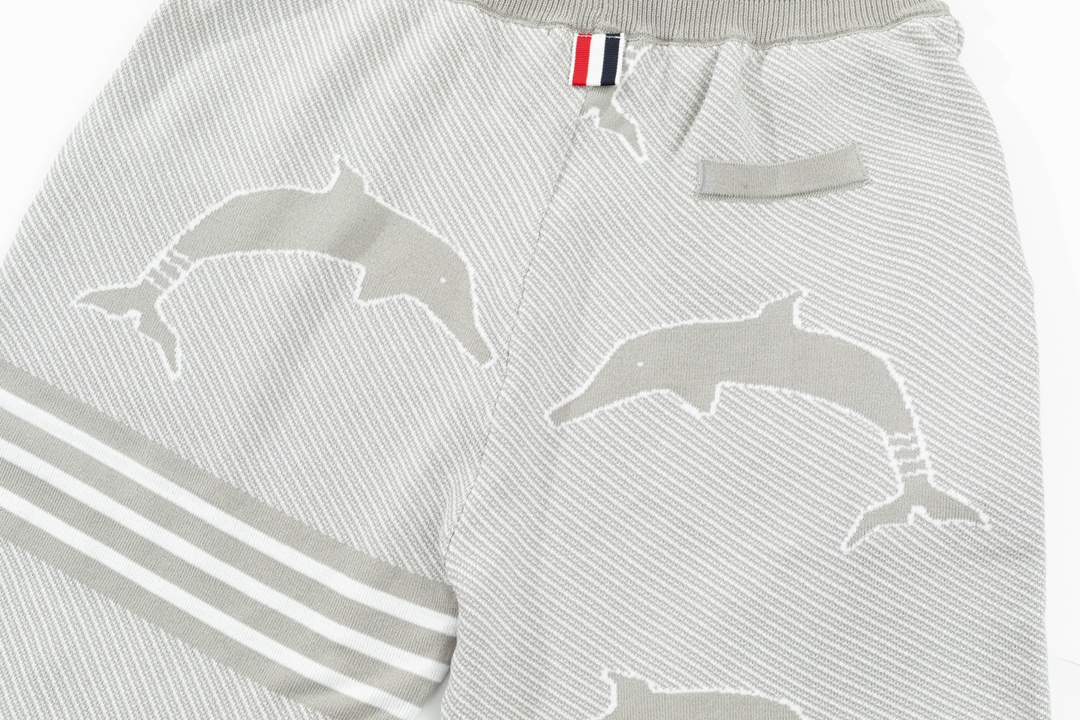 Thom Browne2024新品針織灰色原單褲子