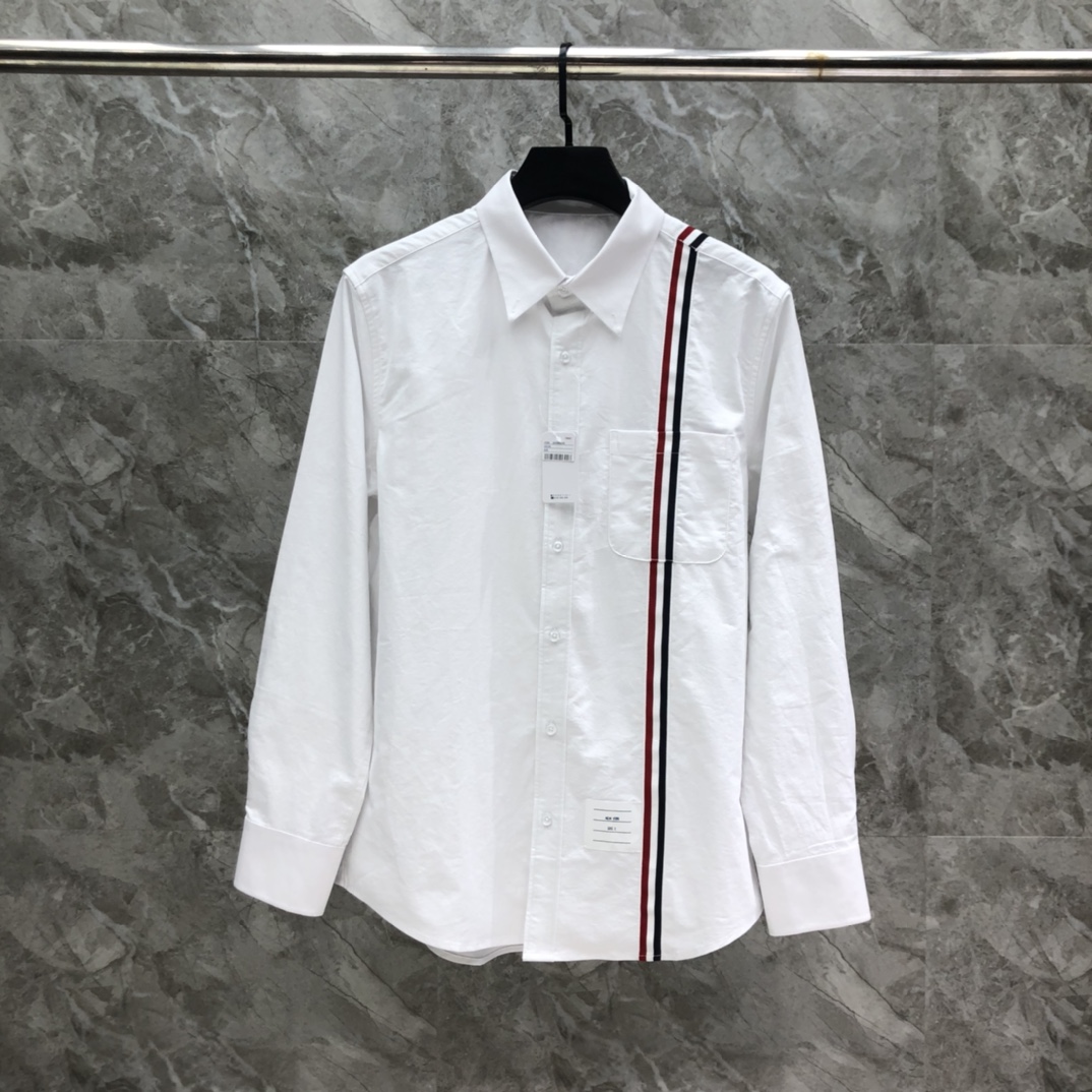 頂級原單湯姆佈朗精品服裝高仿男裝襯衣長袖襯衫