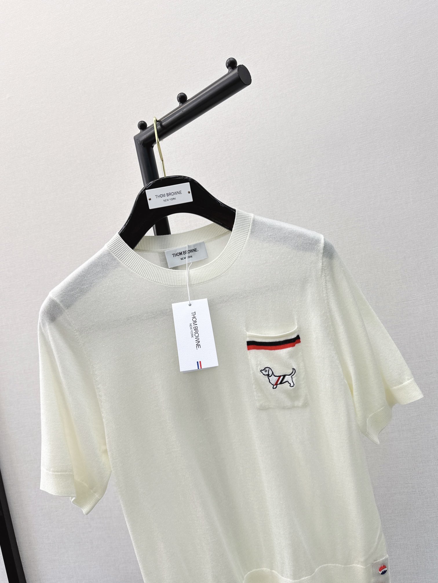 獨家精品特姆佈朗高仿A貨服裝學院風翻領天絲針織開衫