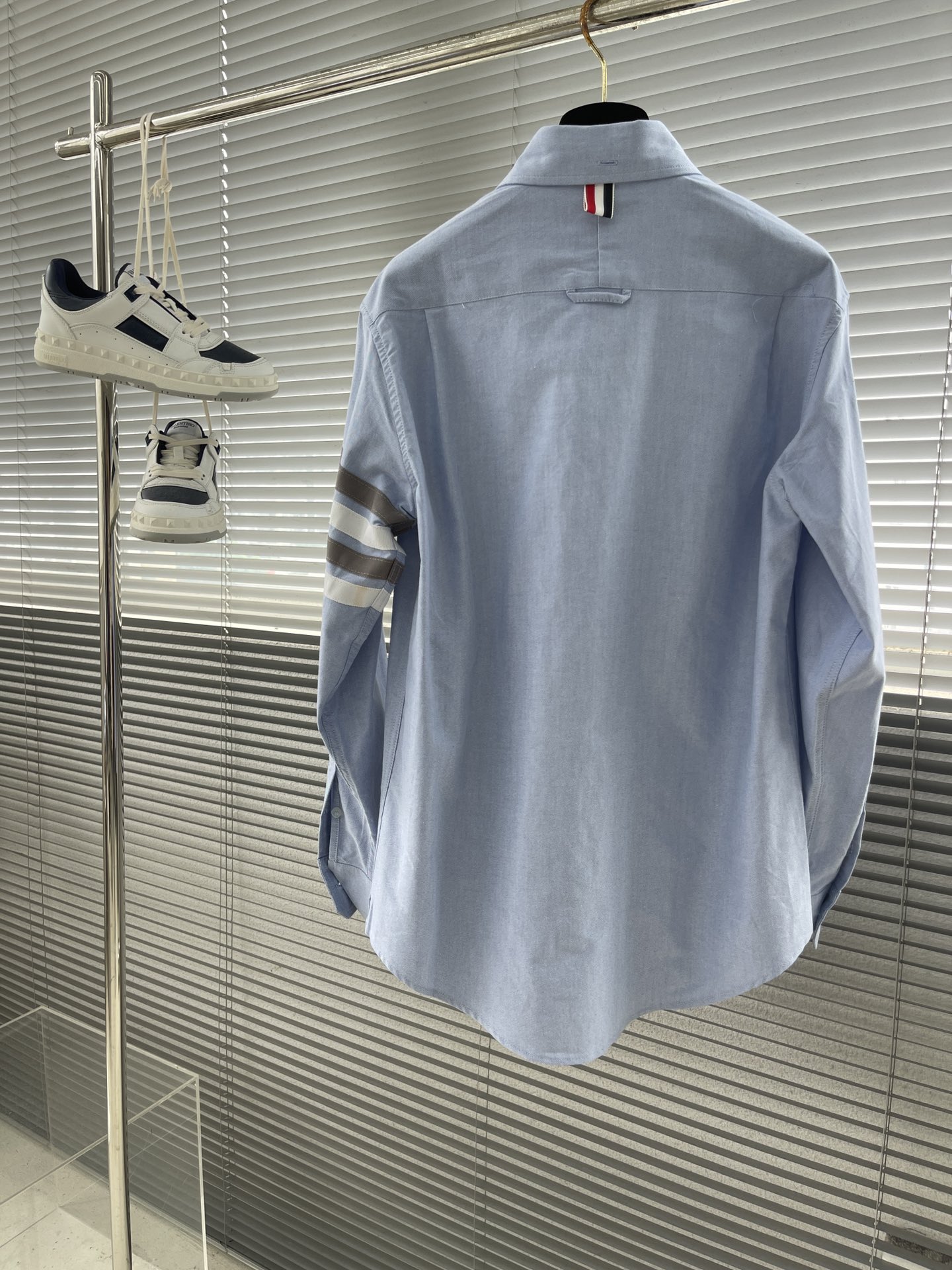 特姆佈朗TB男裝精品衣服牛津紡襯衣長袖襯衫