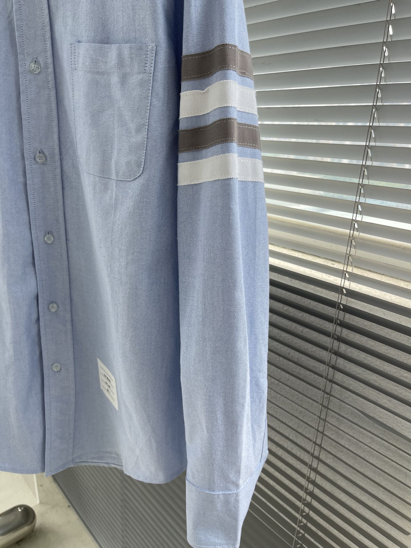 特姆佈朗TB男裝精品衣服牛津紡襯衣長袖襯衫