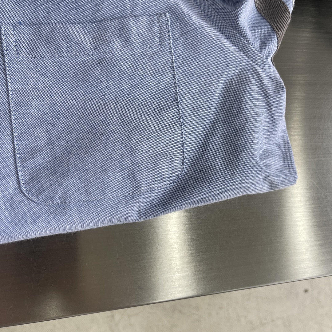 特姆佈朗TB男裝精品衣服牛津紡襯衣長袖襯衫