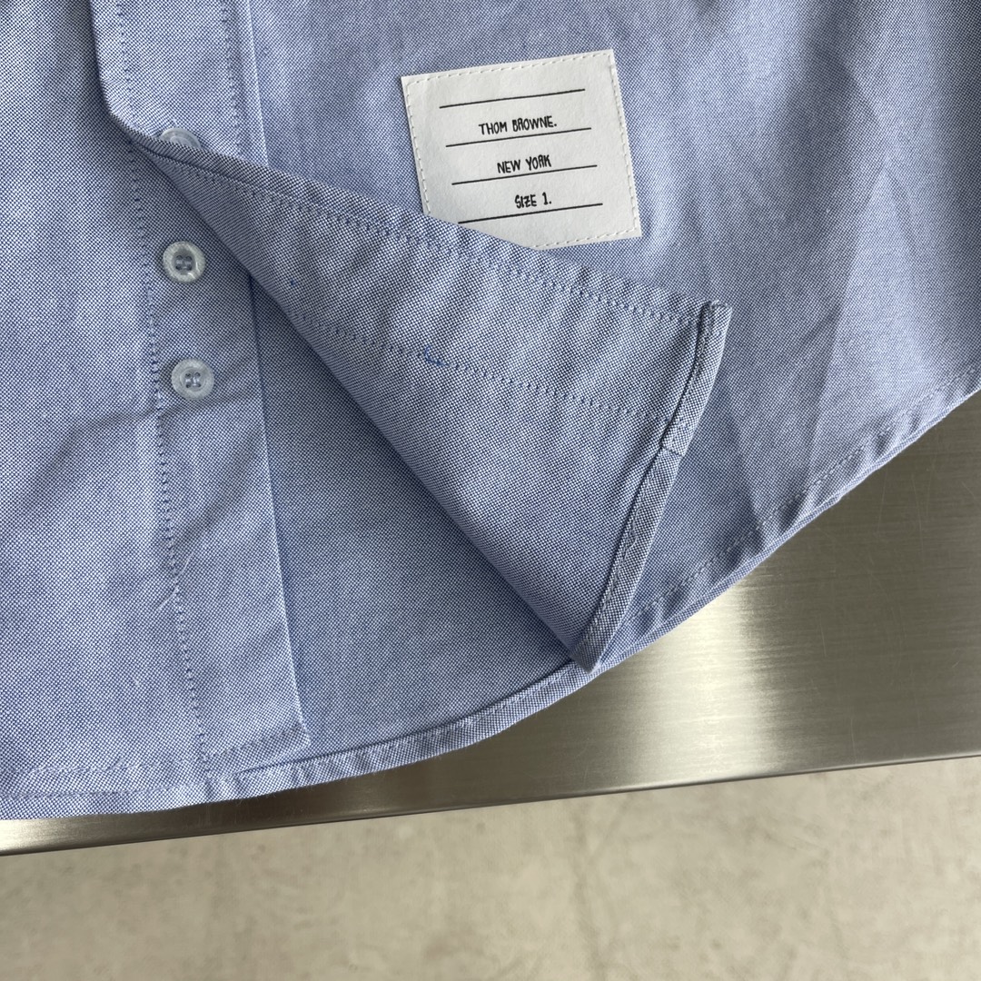 特姆佈朗TB男裝精品衣服牛津紡襯衣長袖襯衫