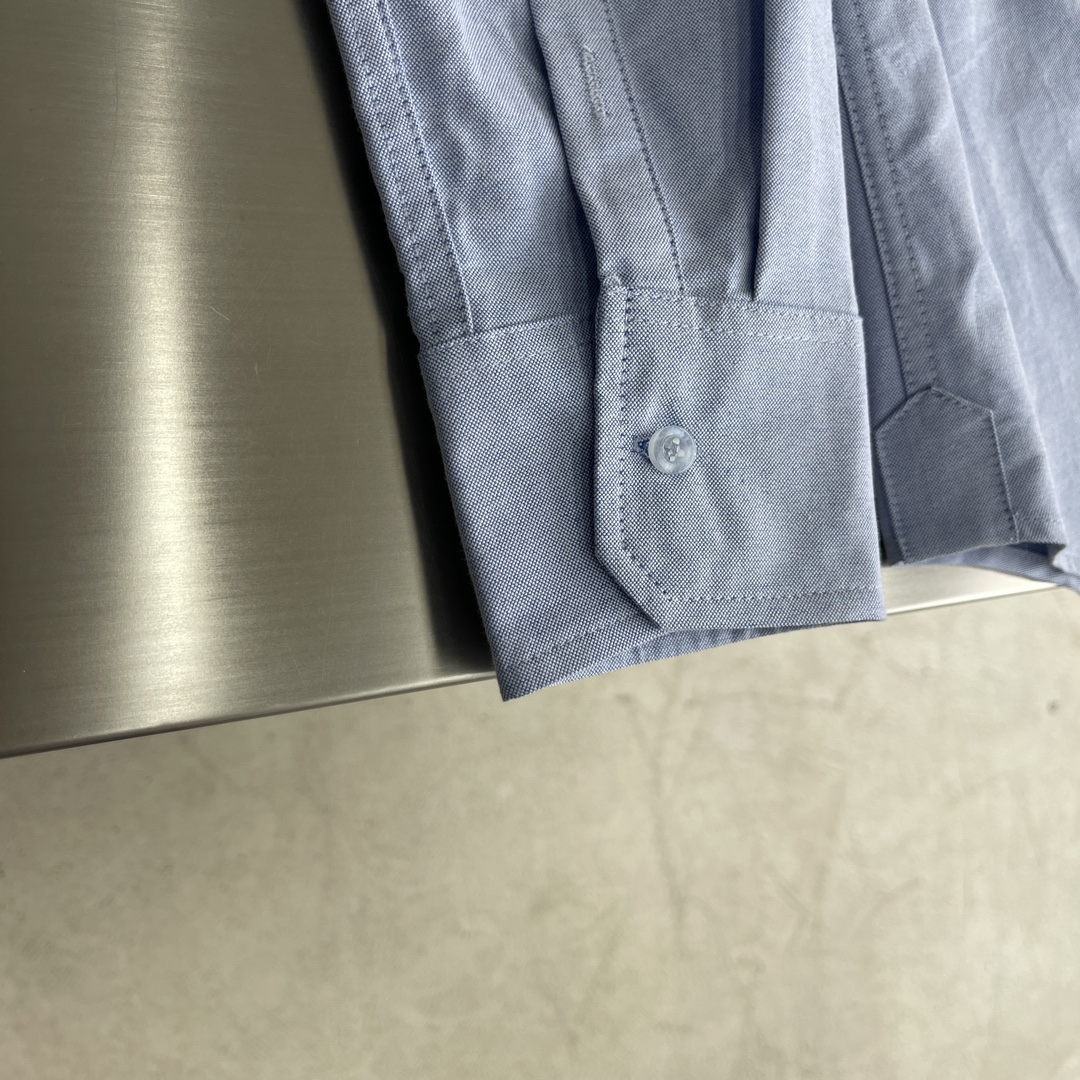 特姆佈朗TB男裝精品衣服牛津紡襯衣長袖襯衫