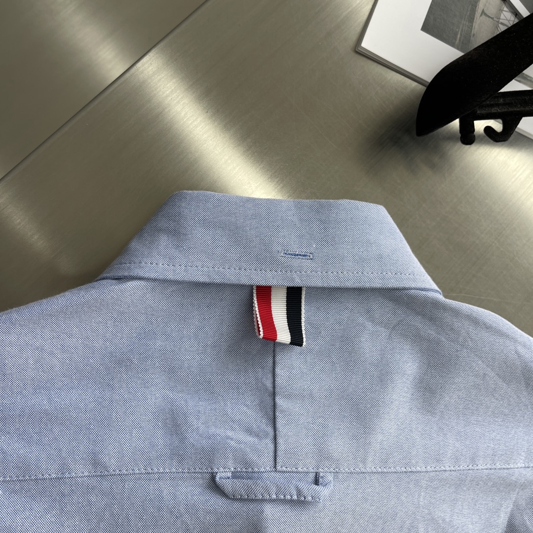 特姆佈朗TB男裝精品衣服牛津紡襯衣長袖襯衫