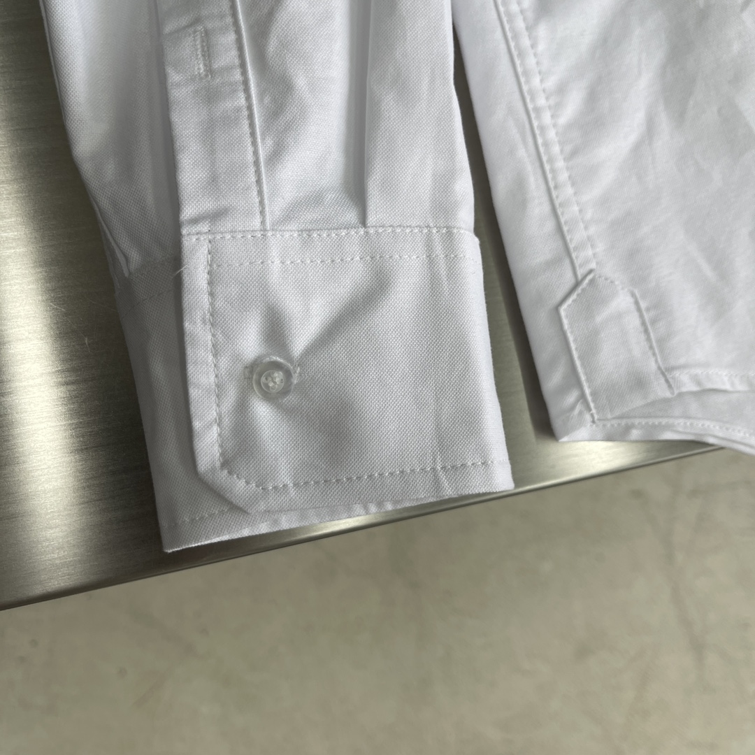 特姆佈朗TB高仿精品衣服純色白色襯衣