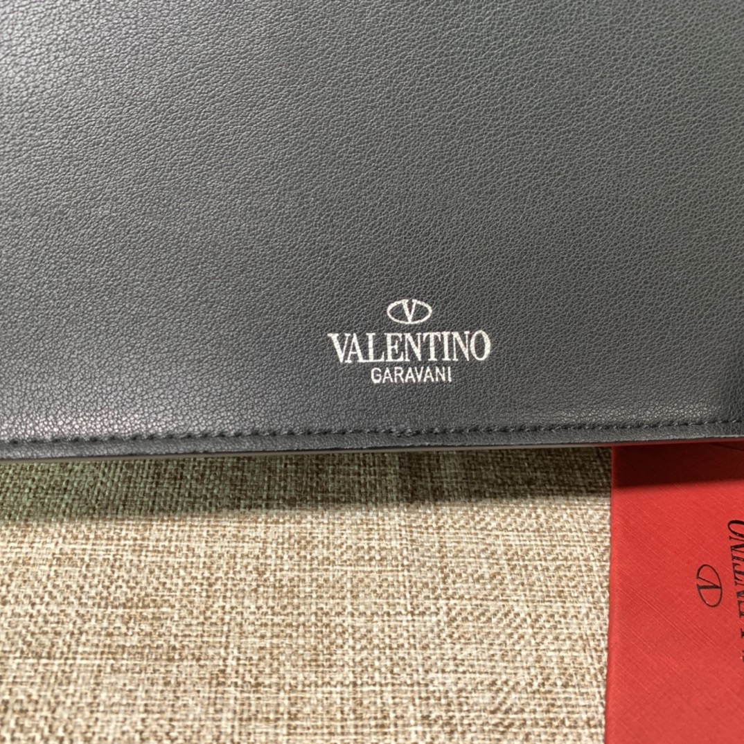 1比1複刻VALENTINO華倫天奴包包 GARAVANI VLTN 小牛皮腰包 男士緑